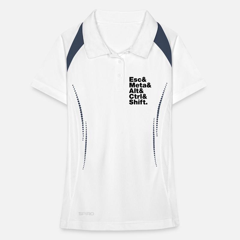 Esc & Meta & Alt & Ctrl & Shift Women's Polo breathable
