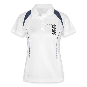 Bachelor Party 2026 - We were there - Please sign! - Women's Polo breathable - white/navy - Front