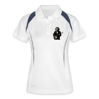 Beethoven as modern rock star - Women's Polo breathable - white/navy - Front