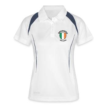 Drogheda Ireland Shield - Women's Polo breathable - white/navy - Front