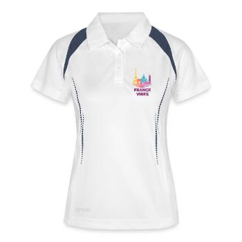 France Vibes Skyline Color Palette - Women's Polo breathable - white/navy - Front