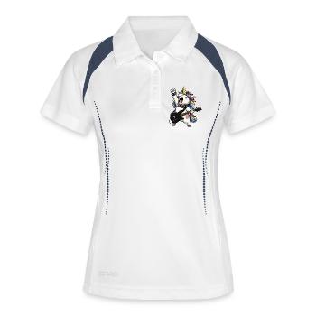 Rainbow Unicorn Rocker - Women's Polo breathable - white/navy - Front