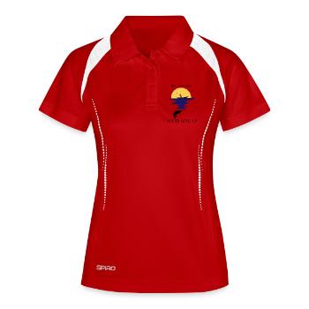 Sigura Design - Polo respirant Femme - blanc/marine - Devant