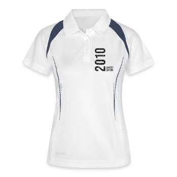 16 years – Legendary vintage 2010 - Women's Polo breathable - white/navy - Front