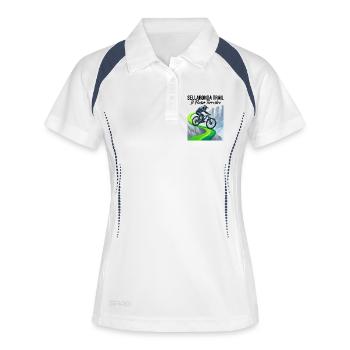Sellaronda Neon Summit MTB Rider - Women's Polo breathable - white/navy - Front