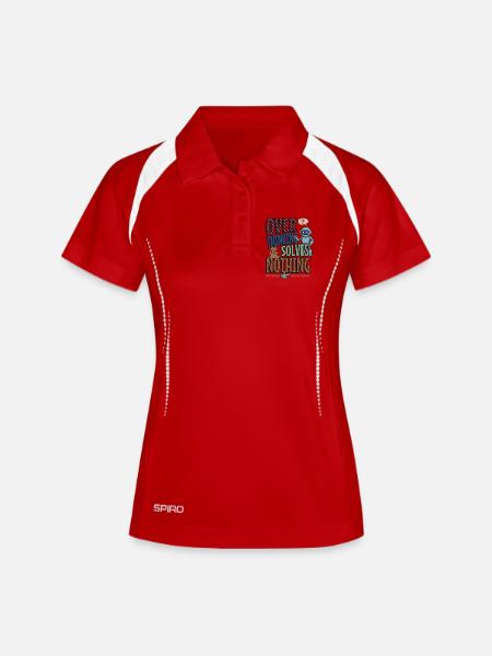 Over Thinking Solves Nothing - Women's Polo breathable - white/navy