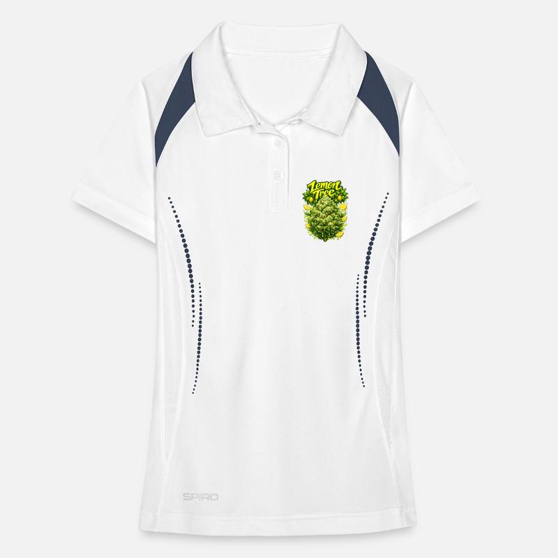 Graffiti Lemon Tree Grav Art Polo respirant Femme