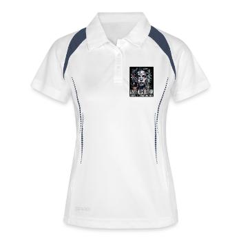 Anti Algorithme - Polo respirant Femme - blanc/marine - Devant