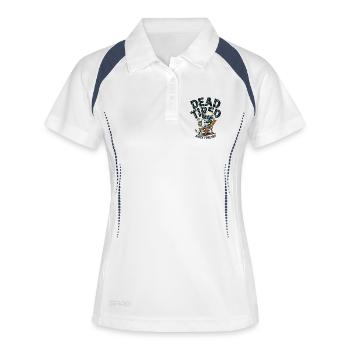 Dead Tired Since Forever - Women's Polo breathable - white/navy - Front