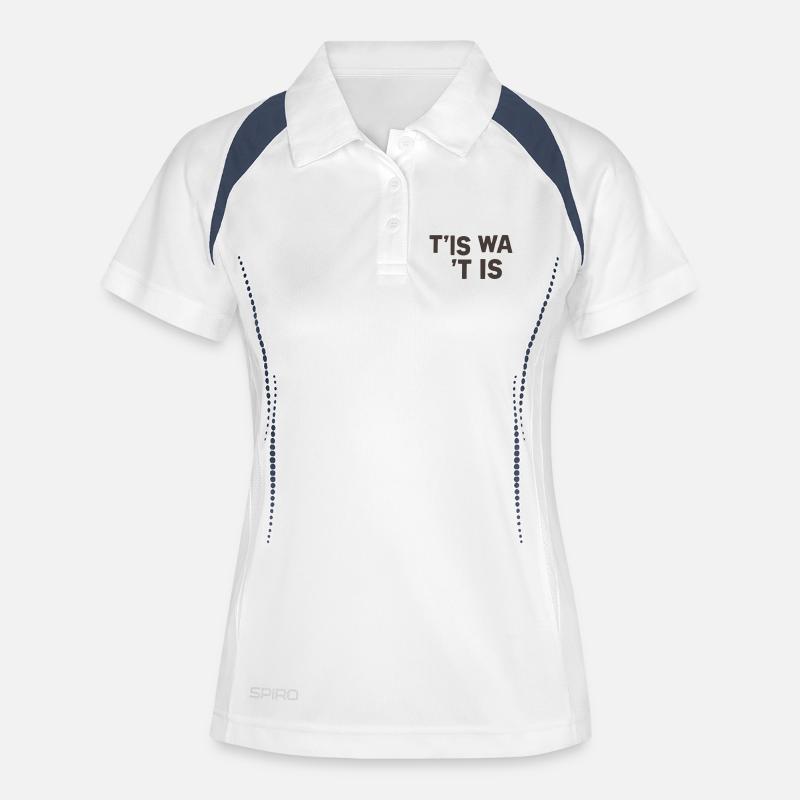 It's what it is - Women's Polo breathable - white/navy