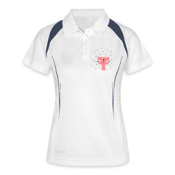 Cat with heart - Women's Polo breathable - white/navy - Front