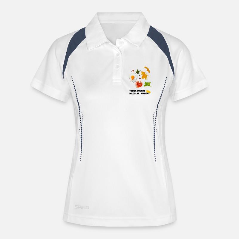 Spots - Women's Polo breathable - white/navy
