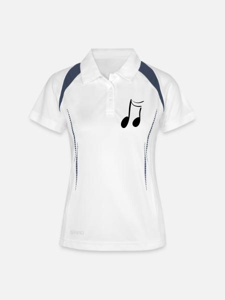 grade - Women's Polo breathable - white/navy