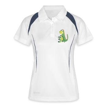 3 years Dinosaur I Dino Dragon 3rd Birthday - Women's Polo breathable - white/navy - Front