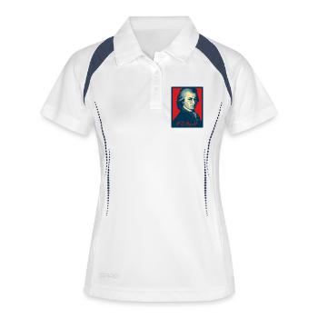 Wolfgang Amadeus Mozart - Women's Polo breathable - white/navy - Front