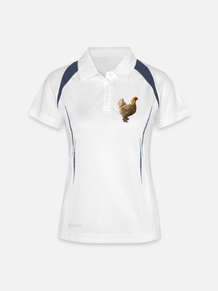 Chicken - Women's Polo breathable - white/navy