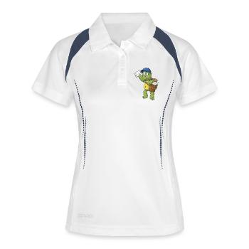 Postman - Women's Polo breathable - white/navy - Front