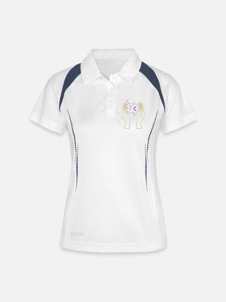Magic hands with tarot cards - Women's Polo breathable - white/navy