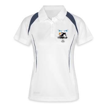 Beer Drama ART - Women's Polo breathable - white/navy - Front