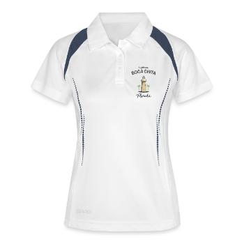 Florida Boca Chita Leuchtturm, USA - Frauen Polo atmungsaktiv - Weiß/Navy - Vorne