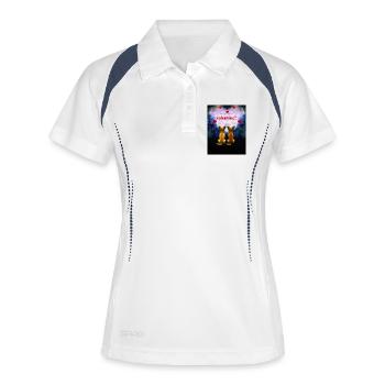 Serez-vous mon Valentin? - Polo respirant Femme - blanc/marine - Devant