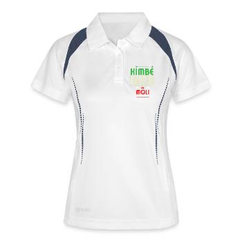 kimbe raid pa moli - Polo respirant Femme - blanc/marine - Devant