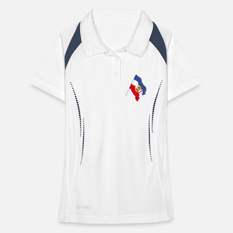 Drapeau du Schleswig Holstein Polo respirant Femme