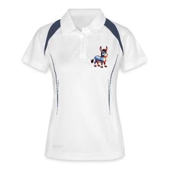 Donkey Mule - Women's Polo breathable - white/navy - Front