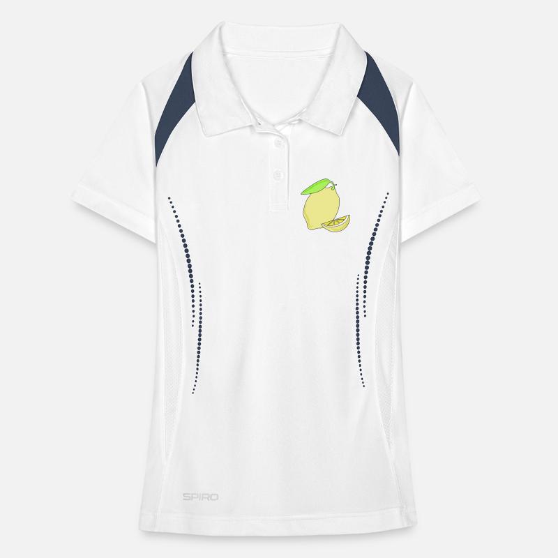 Lemon, yellow Women's Polo breathable