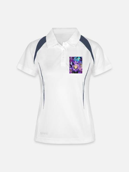 Elemental Magic Gold - Women's Polo breathable - white/navy