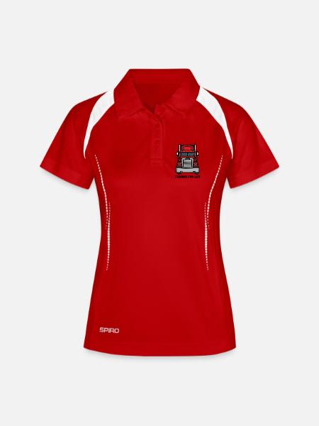 Frontal Truck Illustration - Women's Polo breathable - white/navy