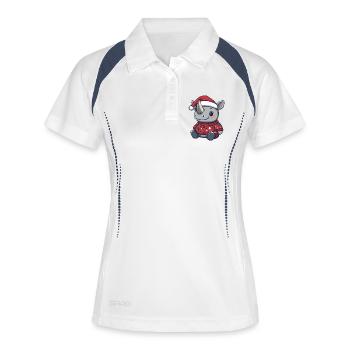 Rhino Christmas - Women's Polo breathable - white/navy - Front