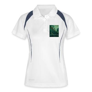 Vert Nature - Polo respirant Femme - blanc/marine - Devant