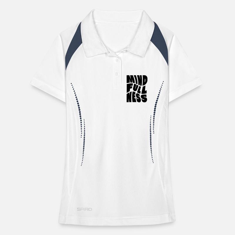 Conception de logo Mindfullness Polo respirant Femme