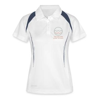 Silent Inner World Waves - Women's Polo breathable - white/navy - Front