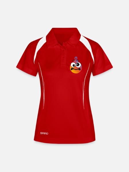 Worried Christmas Ball - Women's Polo breathable - white/navy