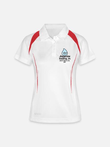 Dopamine Loading % Droplet - Women's Polo breathable - white/navy