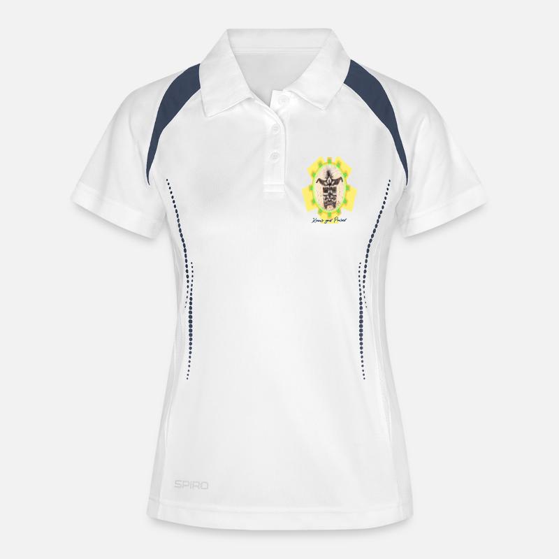 Skunk_Know_your_Power - Women's Polo breathable - white/navy