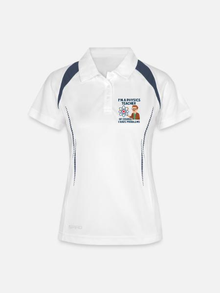 Physics Joke - Women's Polo breathable - white/navy