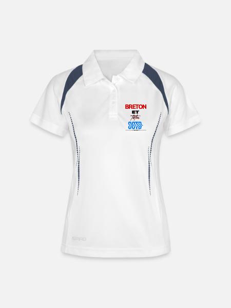 Breton and stubborn – Breton pride - Women's Polo breathable - white/navy