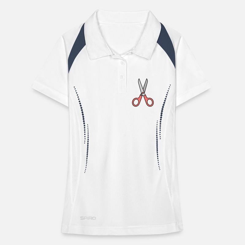 Schere - Comic-Schere Frauen Polo atmungsaktiv