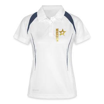 Wakeup Gold Star Édition Édition Limitée - Polo respirant Femme - blanc/marine - Devant