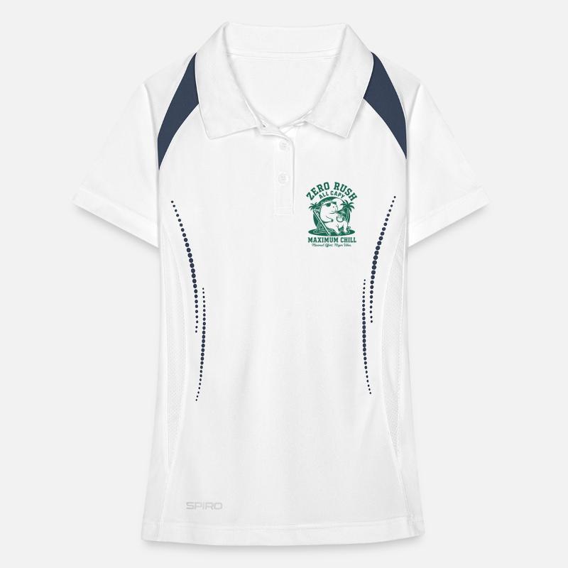 Zero Rush Capybara Chill Frauen Polo atmungsaktiv