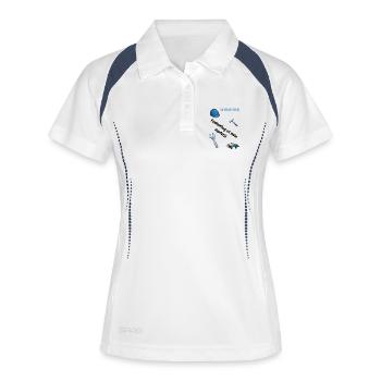 Schlosser T-Shirt Lustiges Geschenk Metallbau-Fans - Frauen Polo atmungsaktiv - Weiß/Navy - Vorne