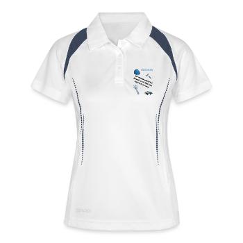 Schlosser T-Shirt Lustiges Geschenk Metallbau-Fans - Frauen Polo atmungsaktiv - Weiß/Navy - Vorne