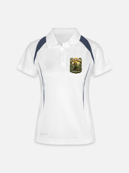 SolarPunk: Rebelle with Renewables - Women's Polo breathable - white/navy