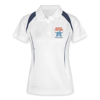 Turbo Boost Culture - Women's Polo breathable - white/navy - Front