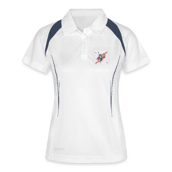Liberty Kick Streetwear Fusion - Polo respirant Femme - blanc/marine - Devant