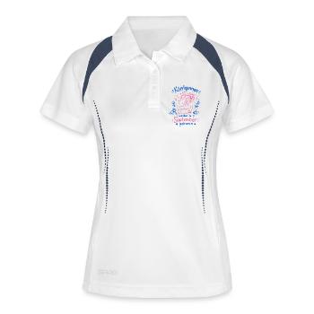 Queens Born in September Doodle - Women's Polo breathable - white/navy - Front