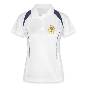 Édition d’été de Vampire Demon - Polo respirant Femme - blanc/marine - Devant